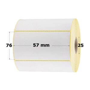 Etiquetas Térmicas Capa 57x76mm, Canuto 25mm, Trepado. Caja